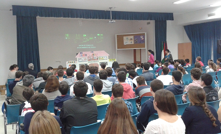 Imagen de I Encuentro entre Centros Educativos ‘Imaginemos nuestros barrios’ en el distrito San Pablo–Santa Justa (Sevilla)