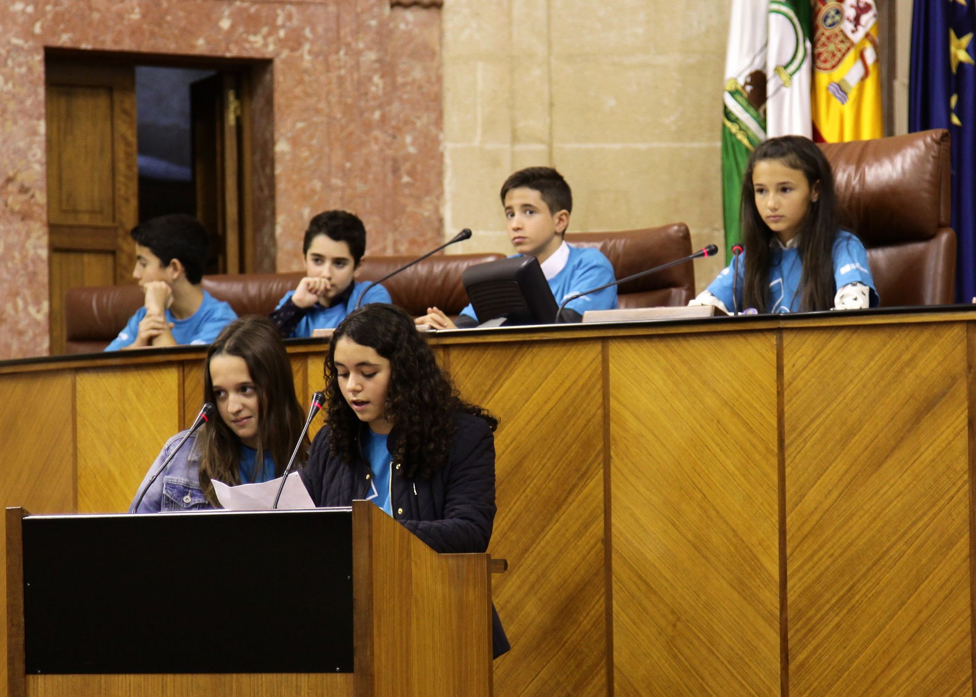Imagen de El Parlamento de Andalucía celebra su VI Pleno Infantil promovido por UNICEF para conmemorar el Día Internacional de los Derechos de la Infancia y el 25 Aniversario de la Convención sobre los Derechos del Niño