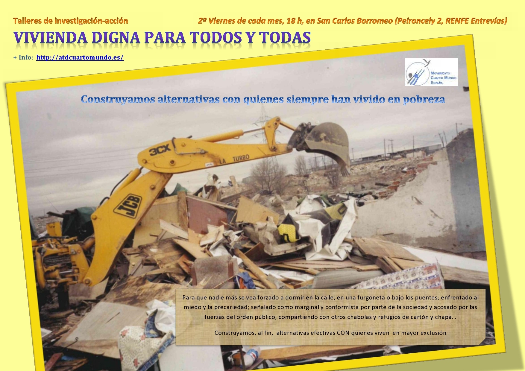 Imagen de Talleres sobre Vivienda y Extrema Pobreza (Madrid)