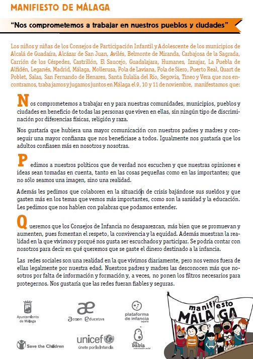 Imagen de Manifiesto de Málaga