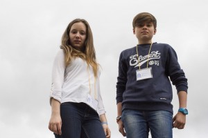 Laura y Sergio. Fotografía: ©UNICEF España/2016/Hugo Palotto Laura y Sergio en el III Encuentro autonómico de Consejos de Infancia y Adolescencia de Castilla y León
