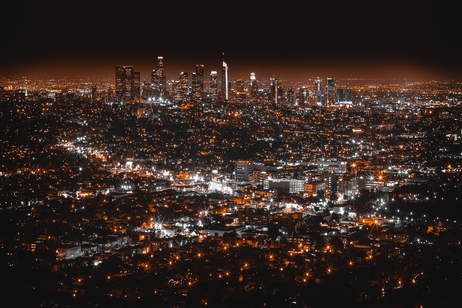 Aerial view of cityscape. Denys Nevozhai / Unsplash