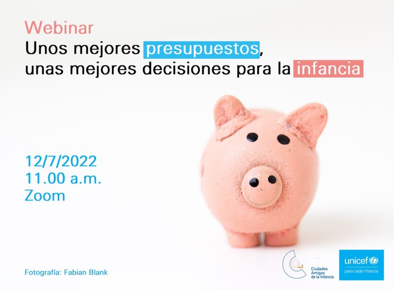 Imagen de Acompáñanos al webinar sobre presupuestos públicos con enfoque de infancia