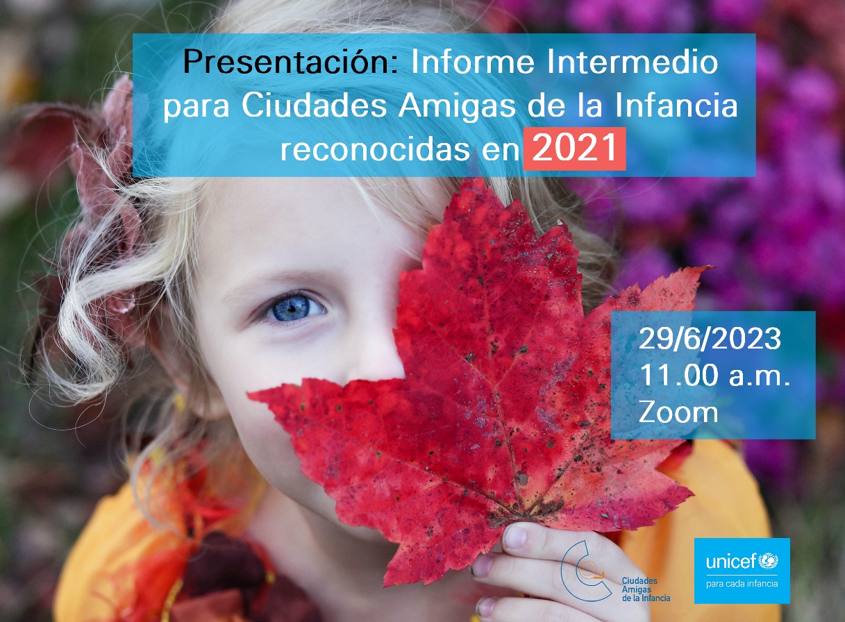 Imagen de 29 de junio: cómo elaborar el Informe Intermedio de Ciudades Amigas de la Infancia 2021-2025