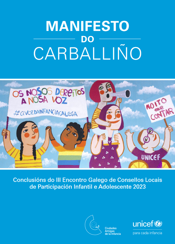 Imagen de “Manifesto do Carballiño”. Conclusiones del III Encuentro Gallego de Consejos locales de Participación Infantil y Adolescente