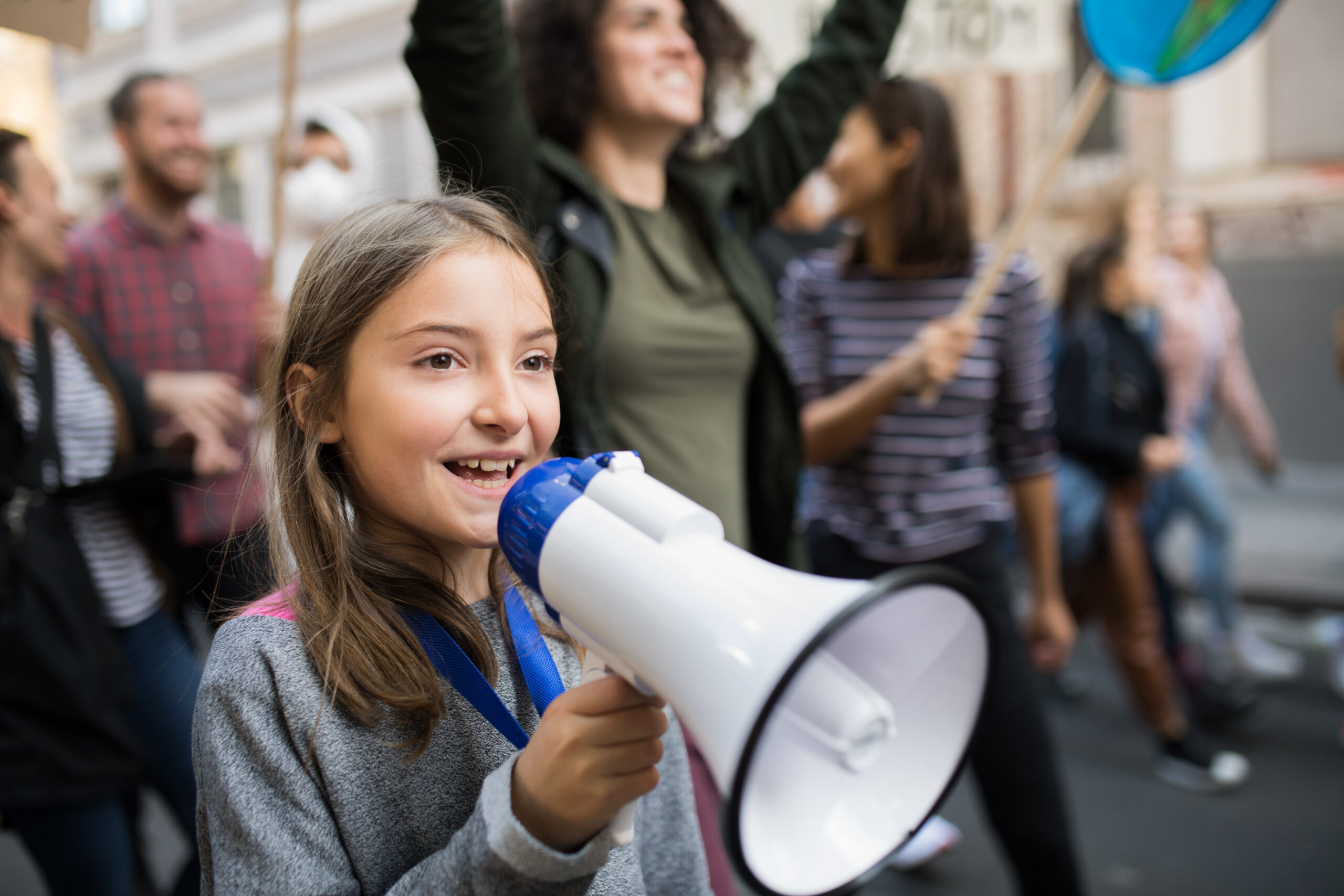 Los jóvenes, protagonistas de la protesta
