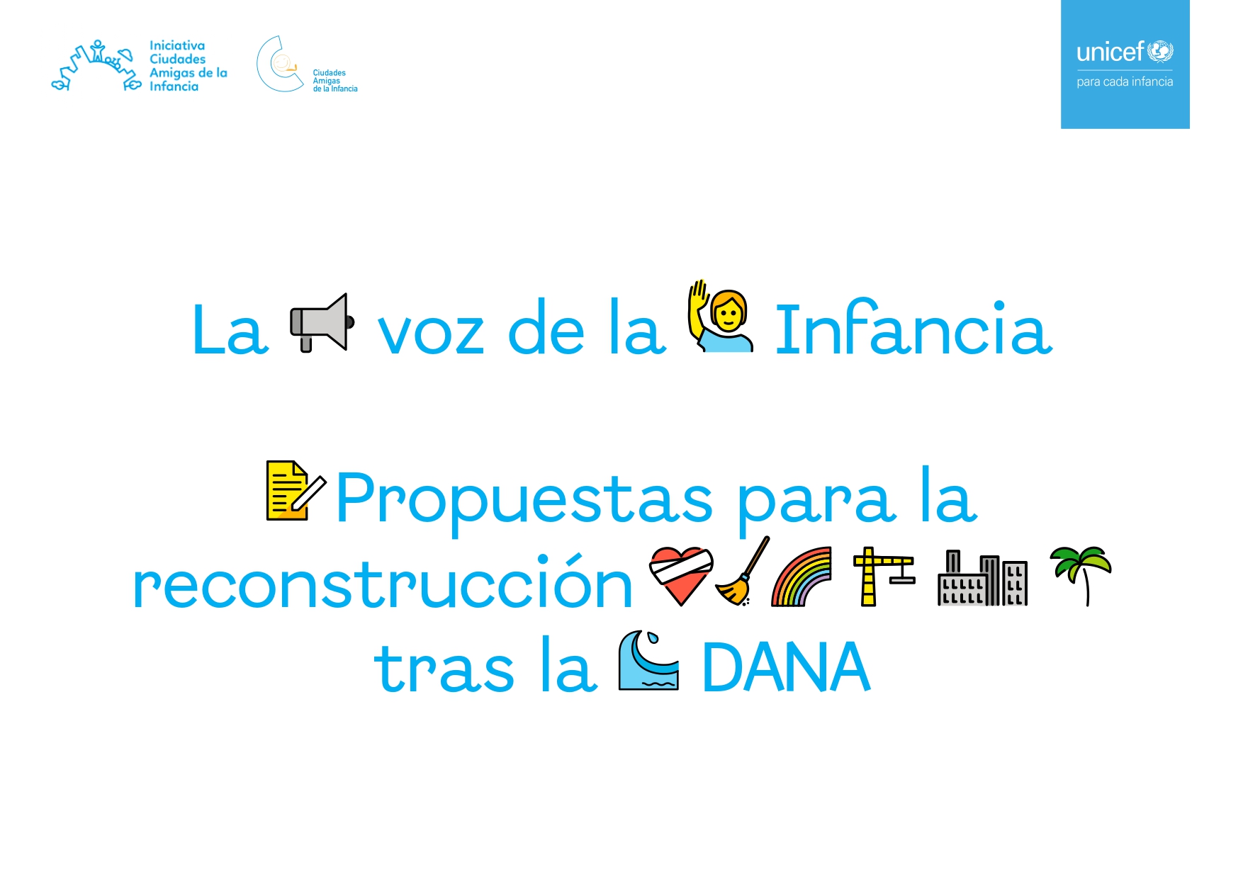 Imagen de La voz de la Infancia. Propuestas para la reconstrucción tras la DANA [en castellano y valenciano]